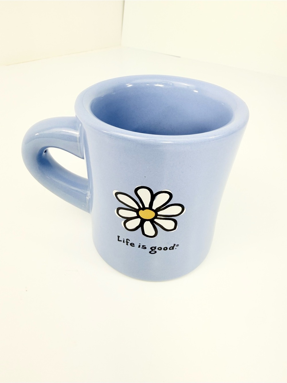 Life is Good Blue White Daisy Do What You Like  Like What You Do Graphic Mug